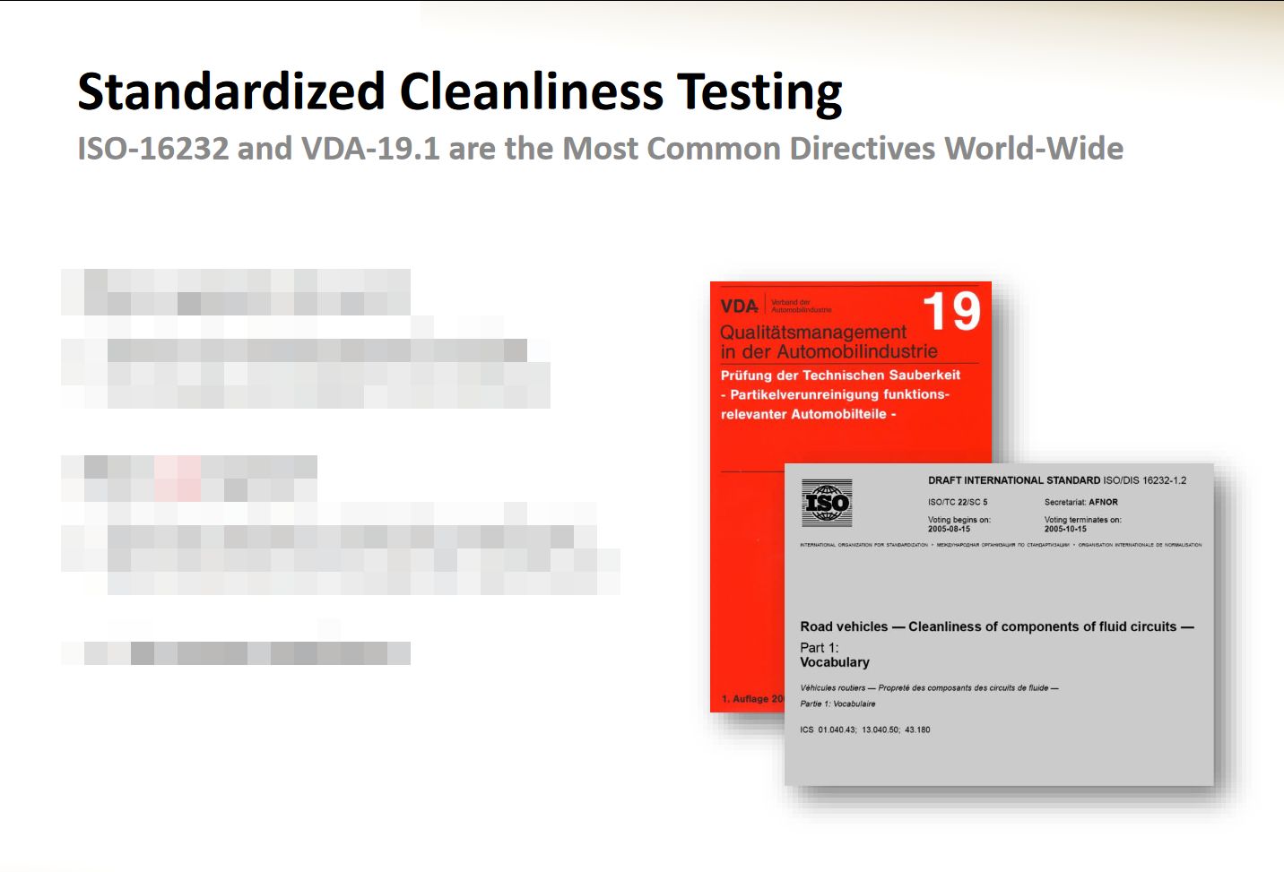 技術的洗浄度 technical cleanlinessとは何だ?